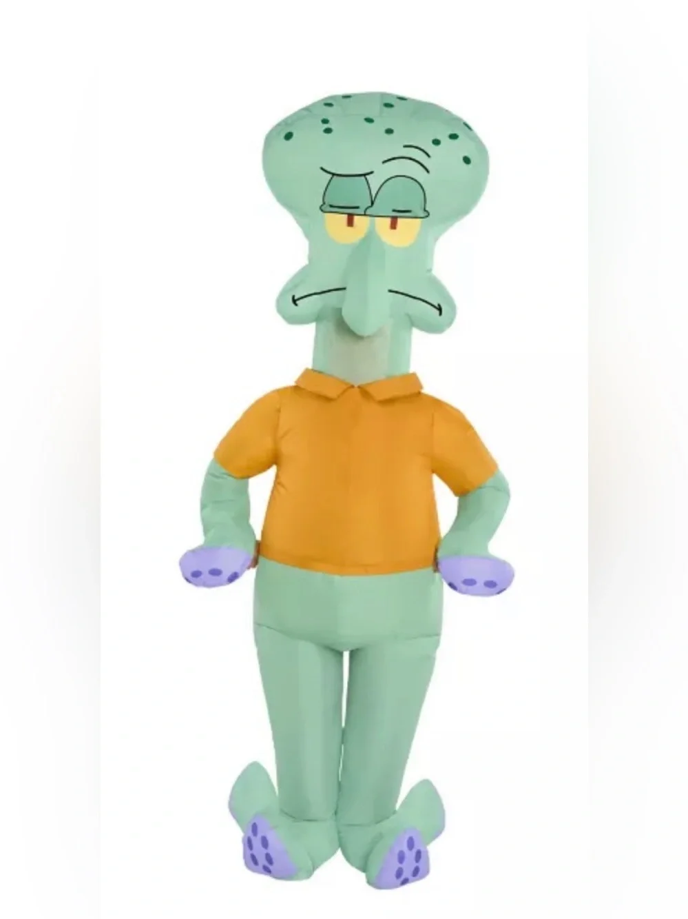 SpongeBob SquarePants Squidward Inflatable Costume - Green & Orange